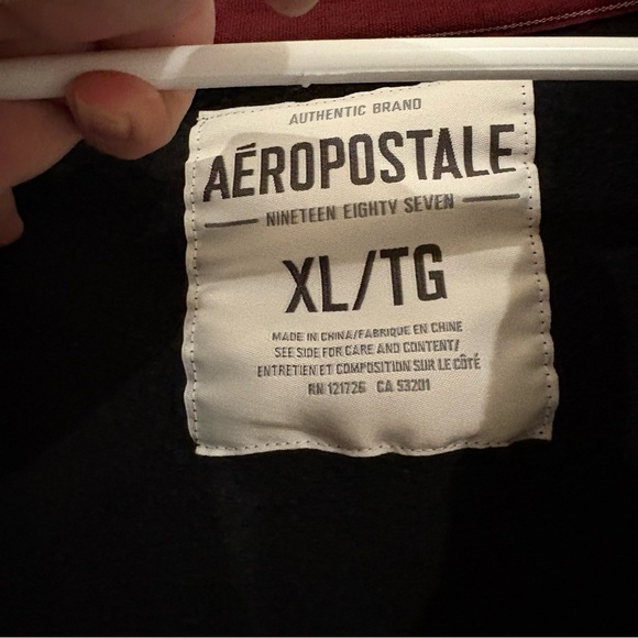 Aeropostale Black Aero 87 Hoodie Mens XL - Picture 5 of 8